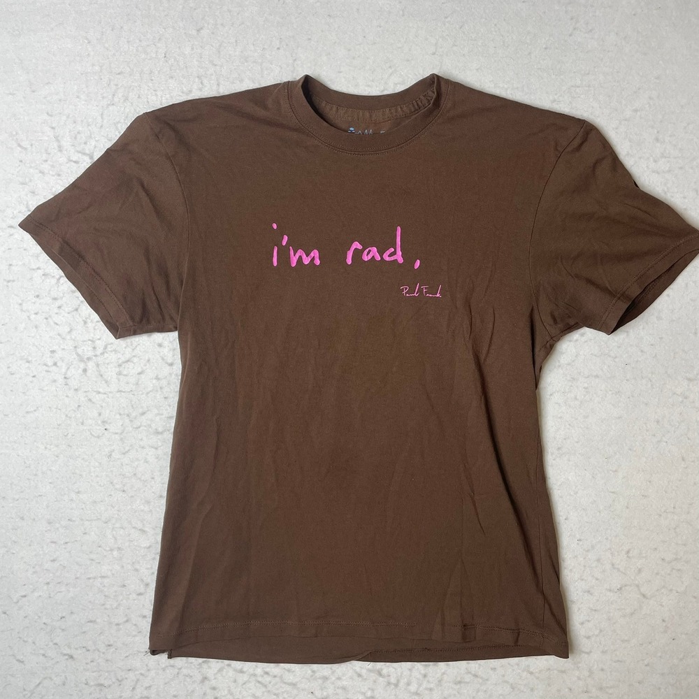 Paul Frank Industries Mens Small Brown I'm Rad Graphic‎ T Shirt 2003